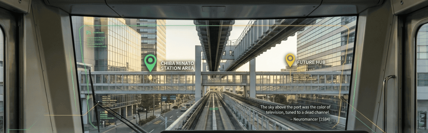 Monorail cockpit view